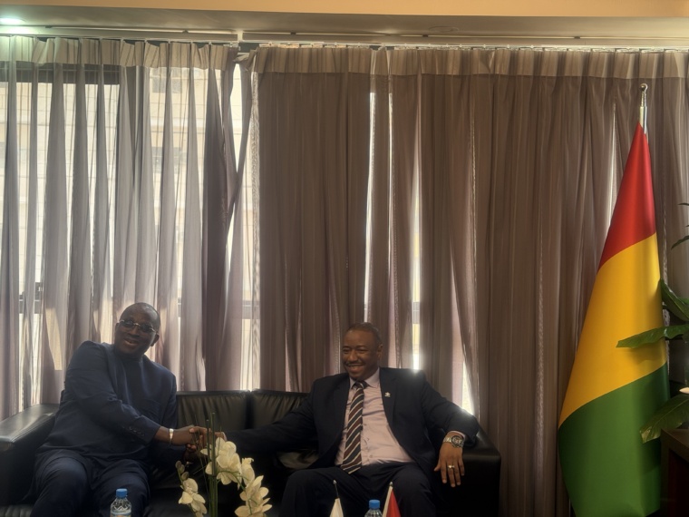 Le Ministre Cellou Baldé en visite chez M. Antonio Souaré